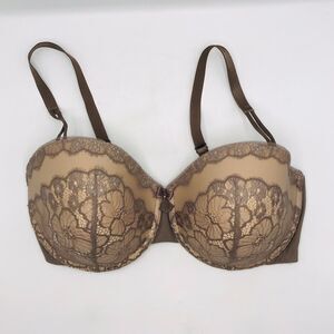 Wacoal 36DD Bra Captivation Push Up 858184 Underwire Back Closure